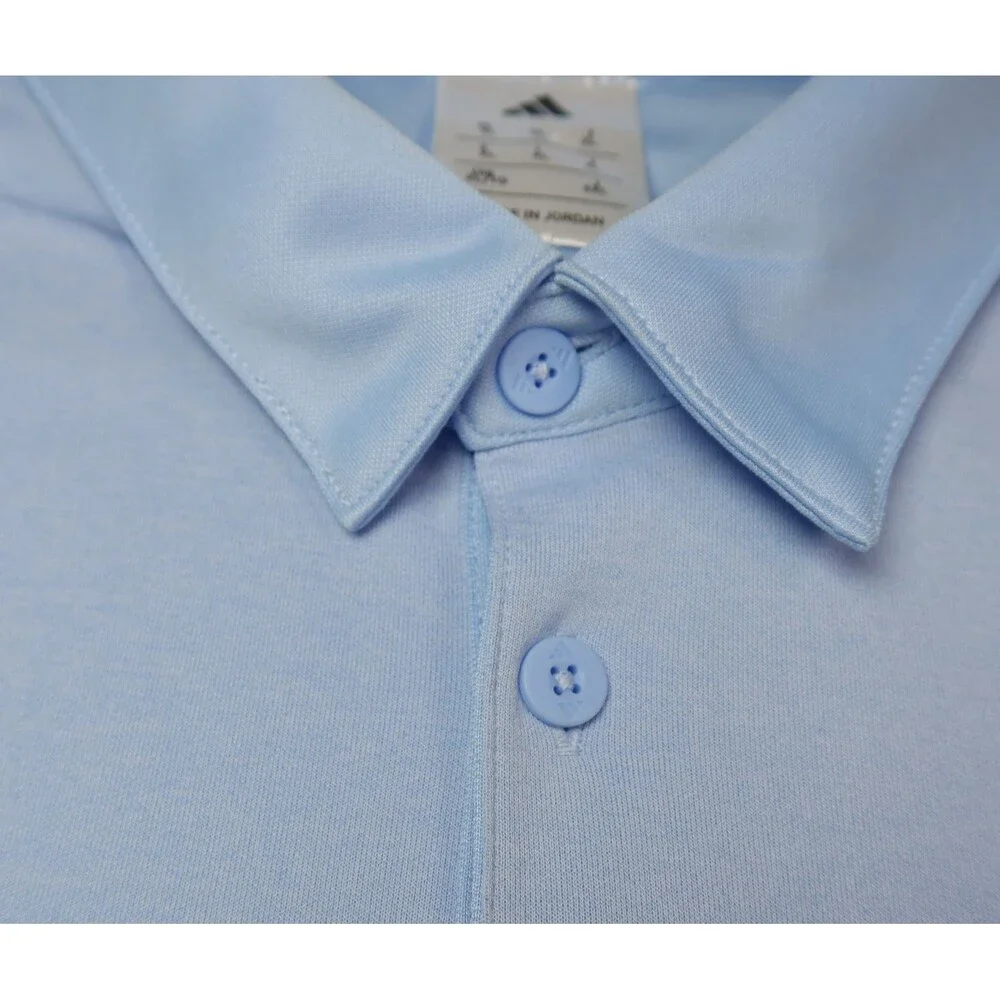 NEW Adidas Active Polo Golf Shirt Men XL Blue Short Sleeve Moisture-Wicking NWOT